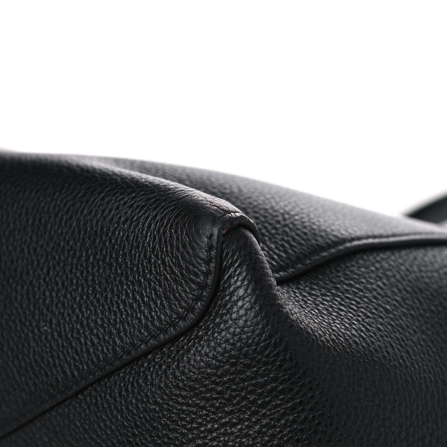 Vitello Phenix Shopping Tote Black
