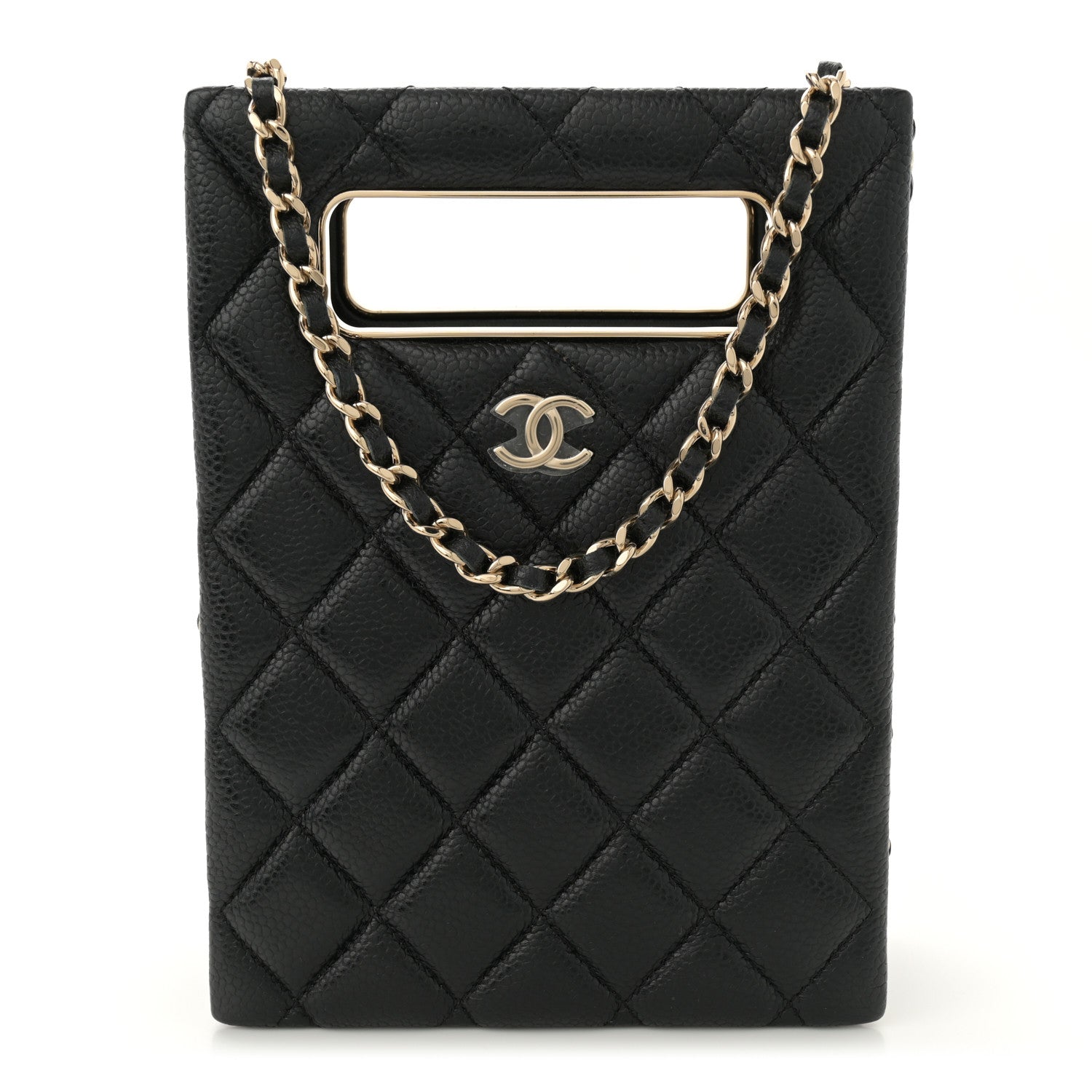 Chanel Caviar Quilted Evening Box Bag Black 1 of 10
