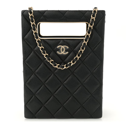 Chanel Caviar Quilted Evening Box Bag Black 1 of 10