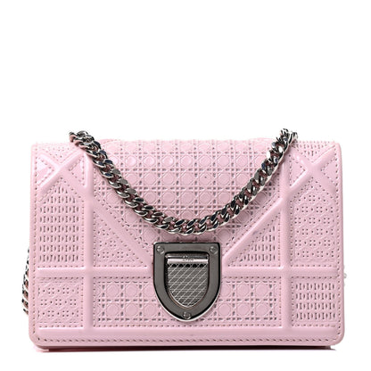 Christian Dior Patent Micro-Cannage Baby Diorama Flap Bag Pale Pink 1 of 5