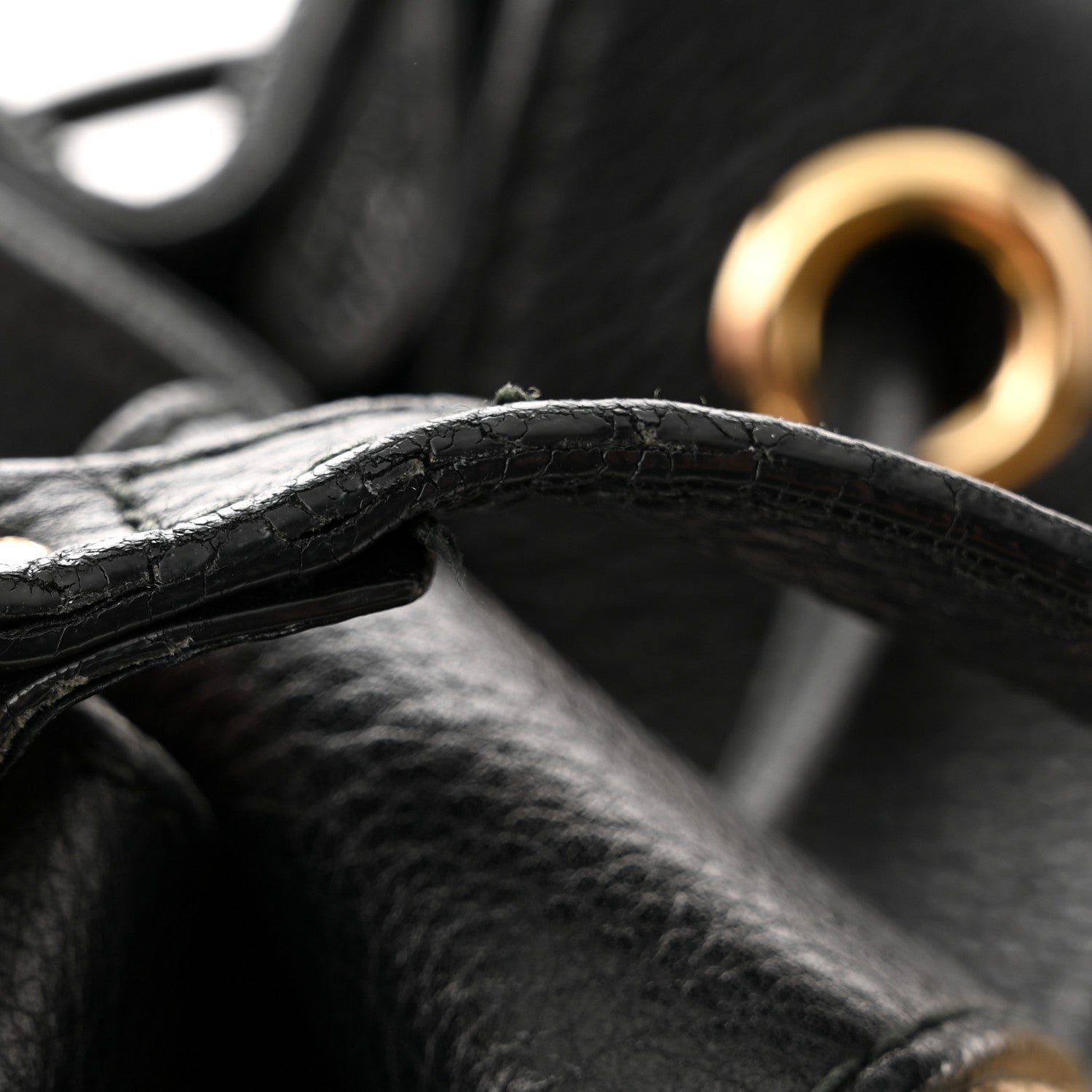 Gucci GG Monogram Calfskin Bucket Bag Black 12 of 14