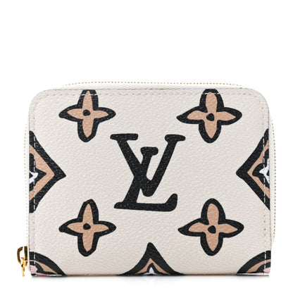 Louis Vuitton Monogram Giant Wild At Heart Zippy Coin Purse Creme 1 of 6