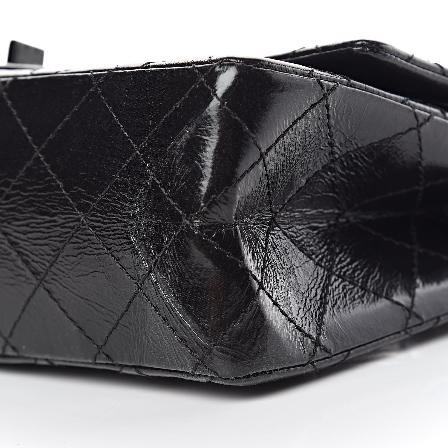 Chanel Glazed Calfskin Quilted 2.55 Reissue 226 Flap So Black 12 of 13