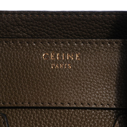 Celine Drummed Leather Micro Luggage Bag Jungle 9 of 9