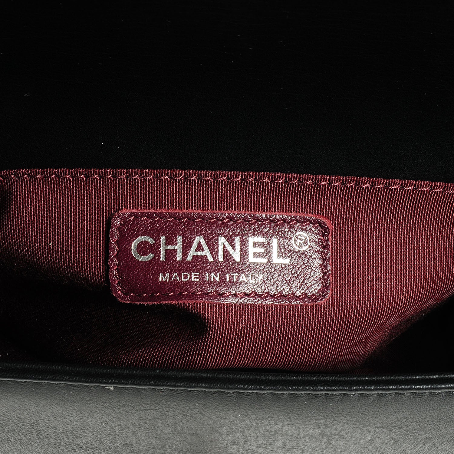Chanel Calfskin Chevron Quilted Small Boy Flap Black 7 of 8