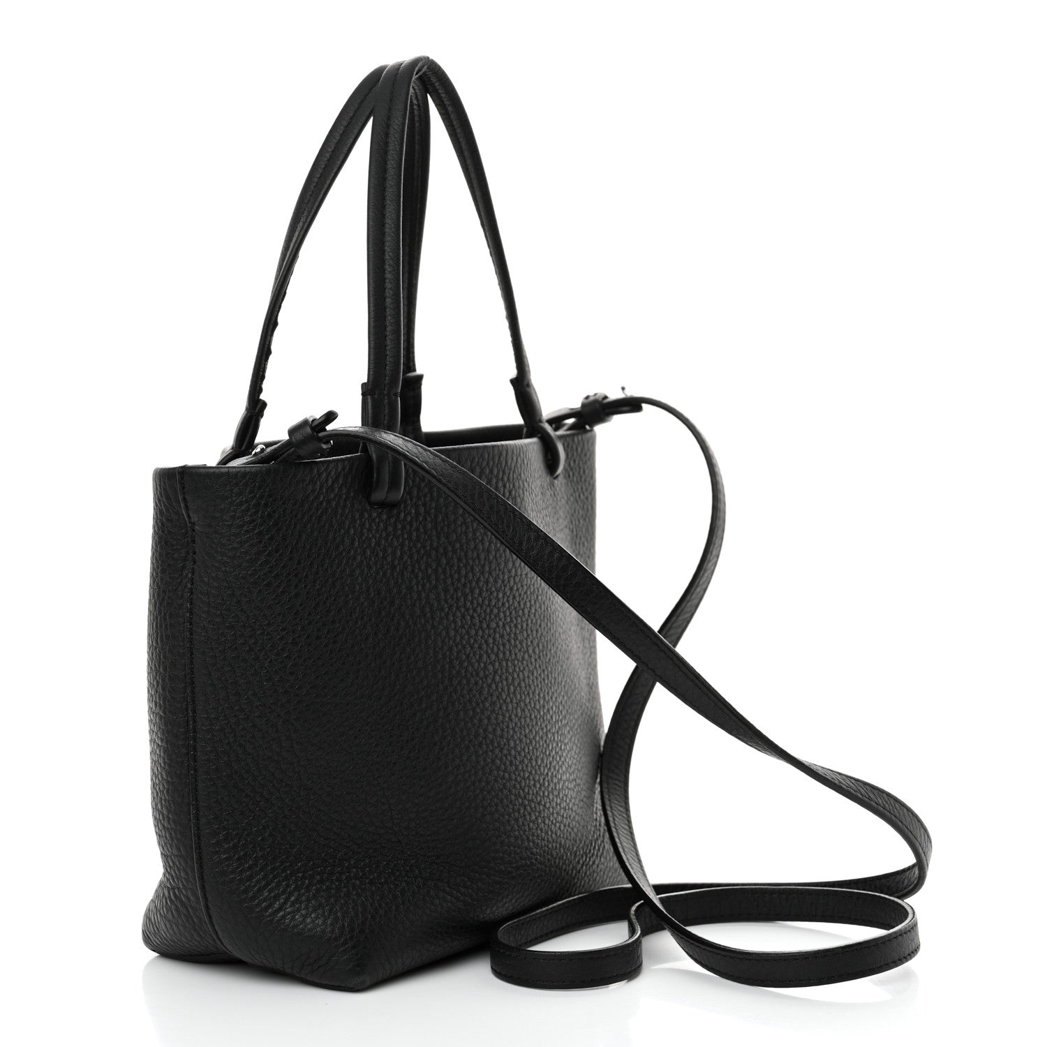 The Row Grained Calfskin Small Park Tote Black 3 of 13