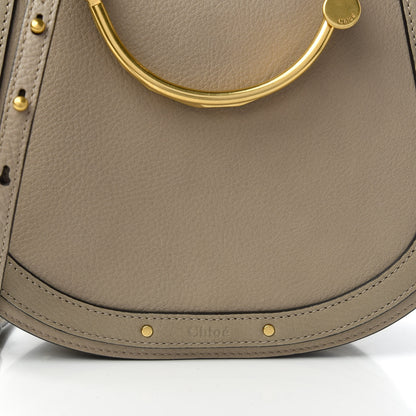 Chloe Calfskin Suede Medium Nile Bracelet Bag Motty Grey 10 of 10