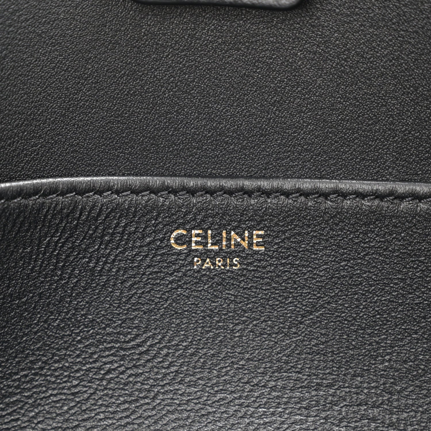 Celine Supple Grained Calfskin Medium Newspaper Bag Black 6 of 9