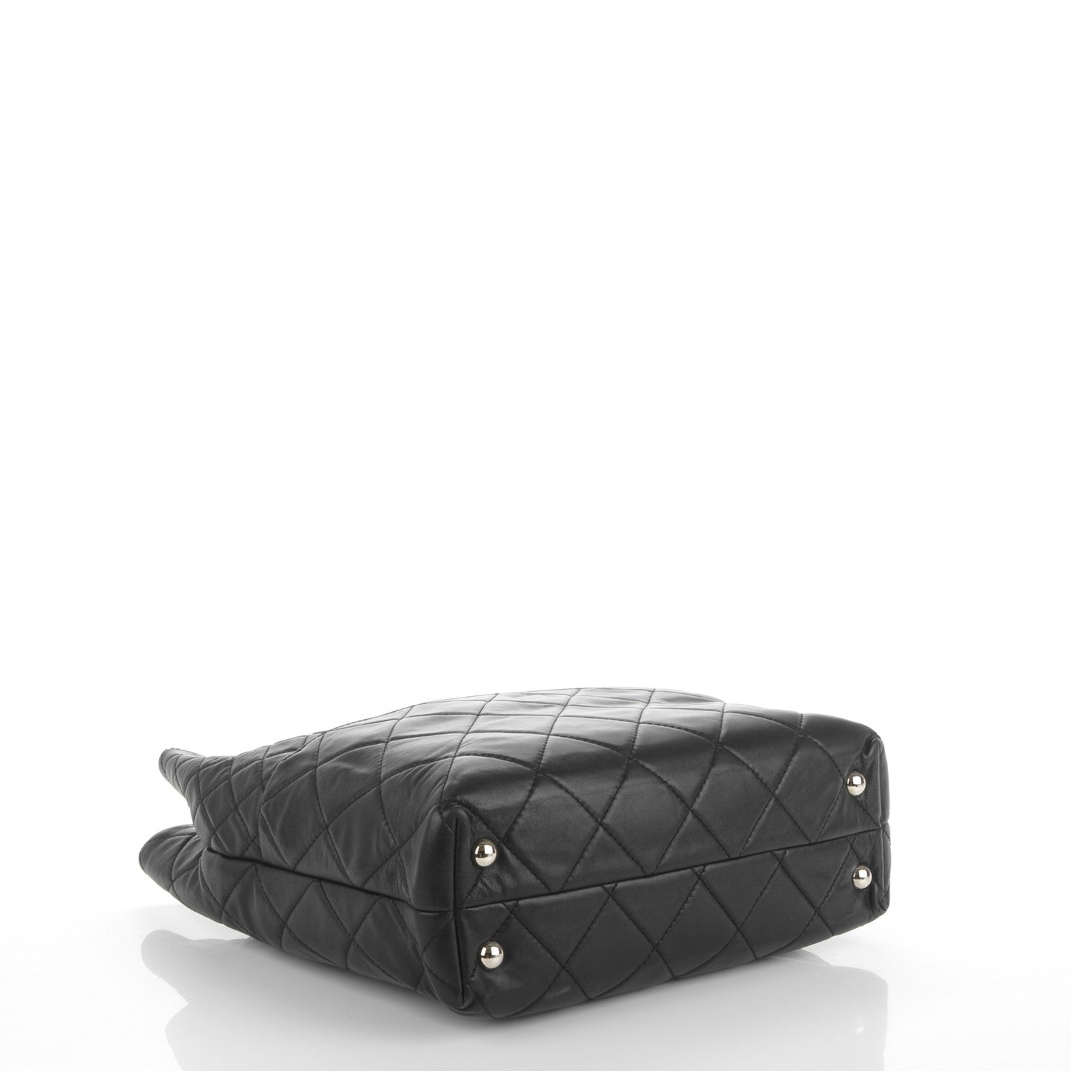 Chanel Calfskin Quilted In The Business North South Tote Black 4 of 7