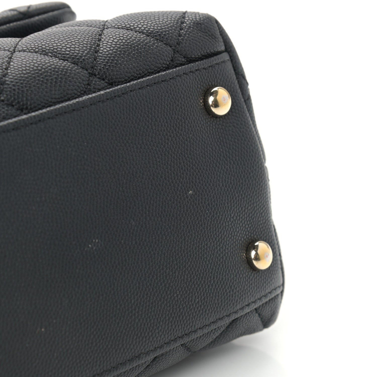 Chanel Caviar Quilted Small Coco Handle Flap Black 10 of 14