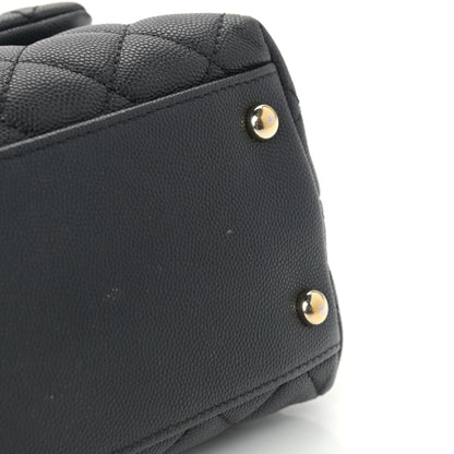 Chanel Caviar Quilted Small Coco Handle Flap Black 10 of 14