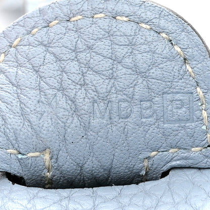 Hermes Taurillon Clemence Evelyne III PM Bleu Lin 7 of 10