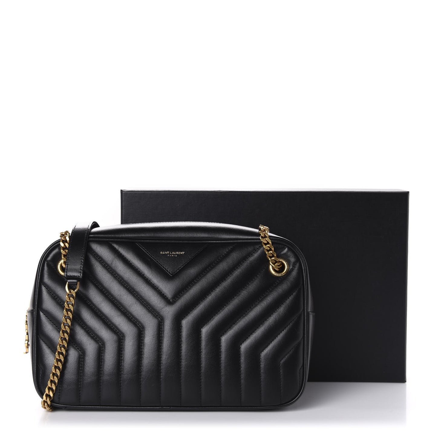 Calfskin Matelasse Joan Camera Bag Black