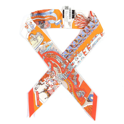 Hermes Silk Exposition Universelle Twilly Orange Ciel Brique 1 of 4