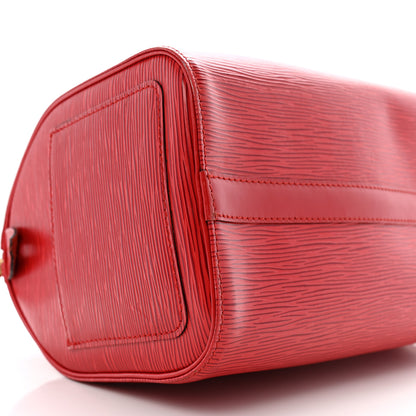 Louis Vuitton Epi Speedy 25 Castillan Red 8 of 15