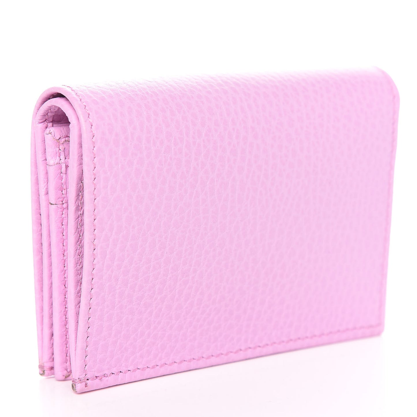 Dollar Calfskin Bosco Card Case Wallet Malva