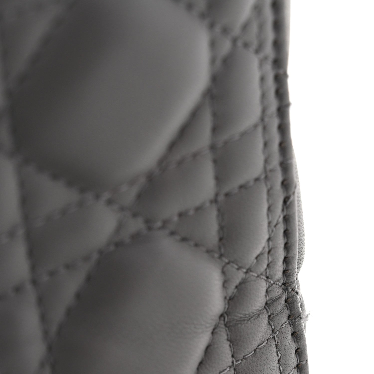 Christian Dior Lambskin Cannage Medium Lady Dior Grey 11 of 13