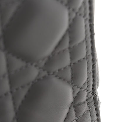 Christian Dior Lambskin Cannage Medium Lady Dior Grey 11 of 13