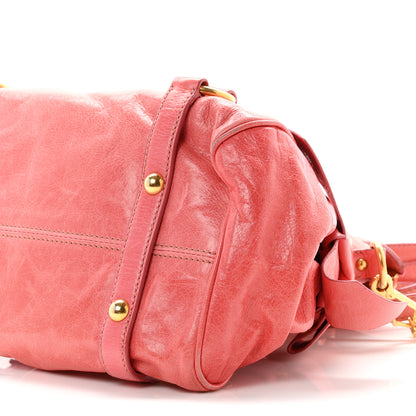 Miu Miu Vitello Lux Mini Bow Bag Rosa 9 of 10