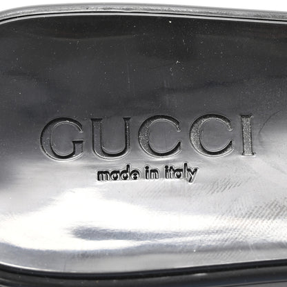 Gucci Rubber Gucci Logo Womens Platform 20/60mm Slide Sandals 37 Black 8 of 9