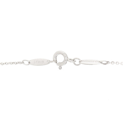 Tiffany Sterling Silver 18mm Elsa Peretti Bean Pendant Necklace 4 of 5