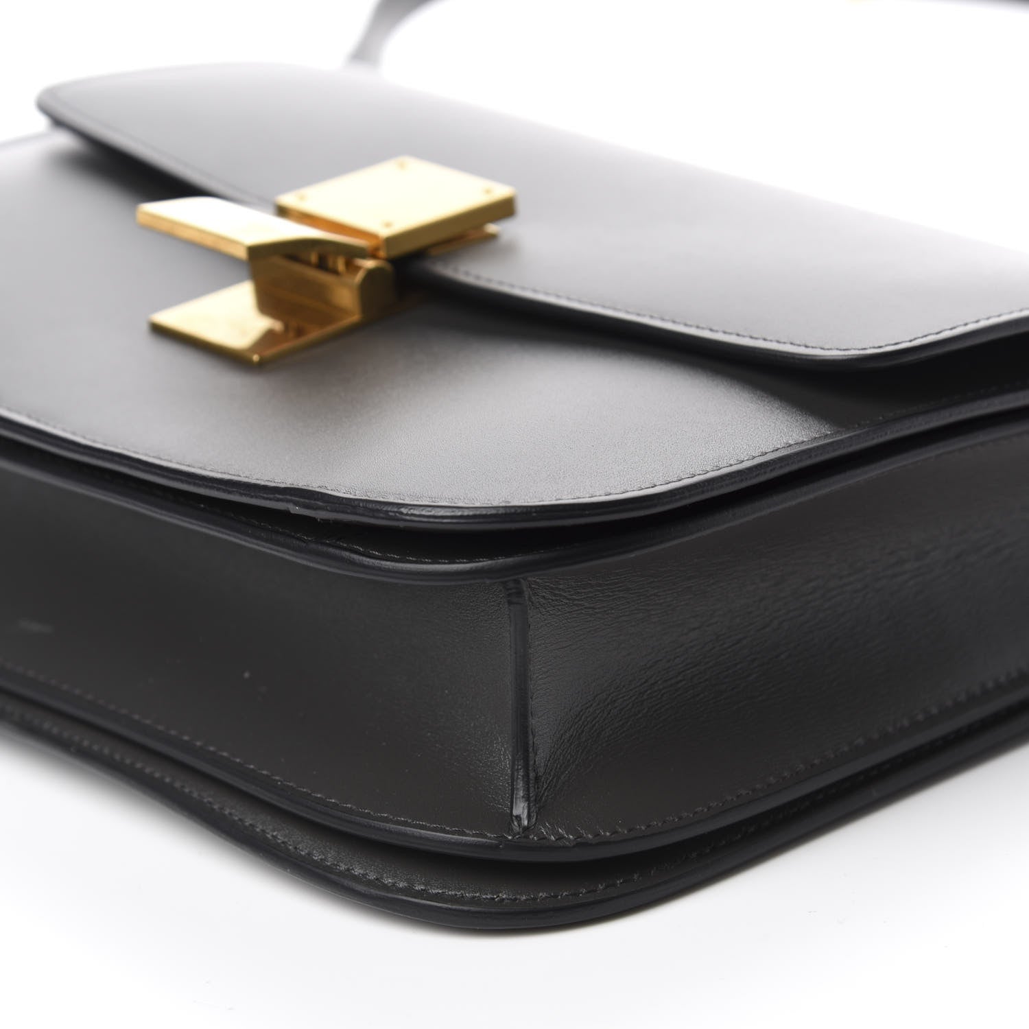 Celine Box Calfskin Medium Classic Box Flap Bag Anthracite 7 of 10