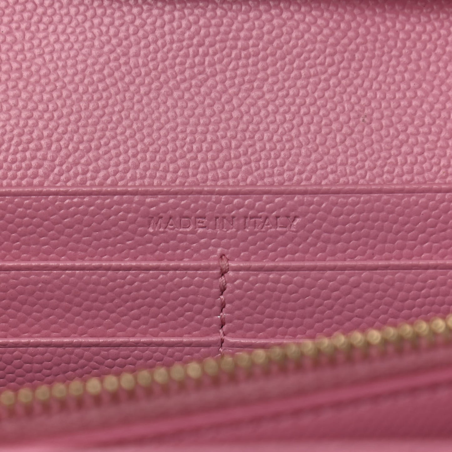 Grain De Poudre Matelasse Chevron Monogram Chain Wallet Indian Pink
