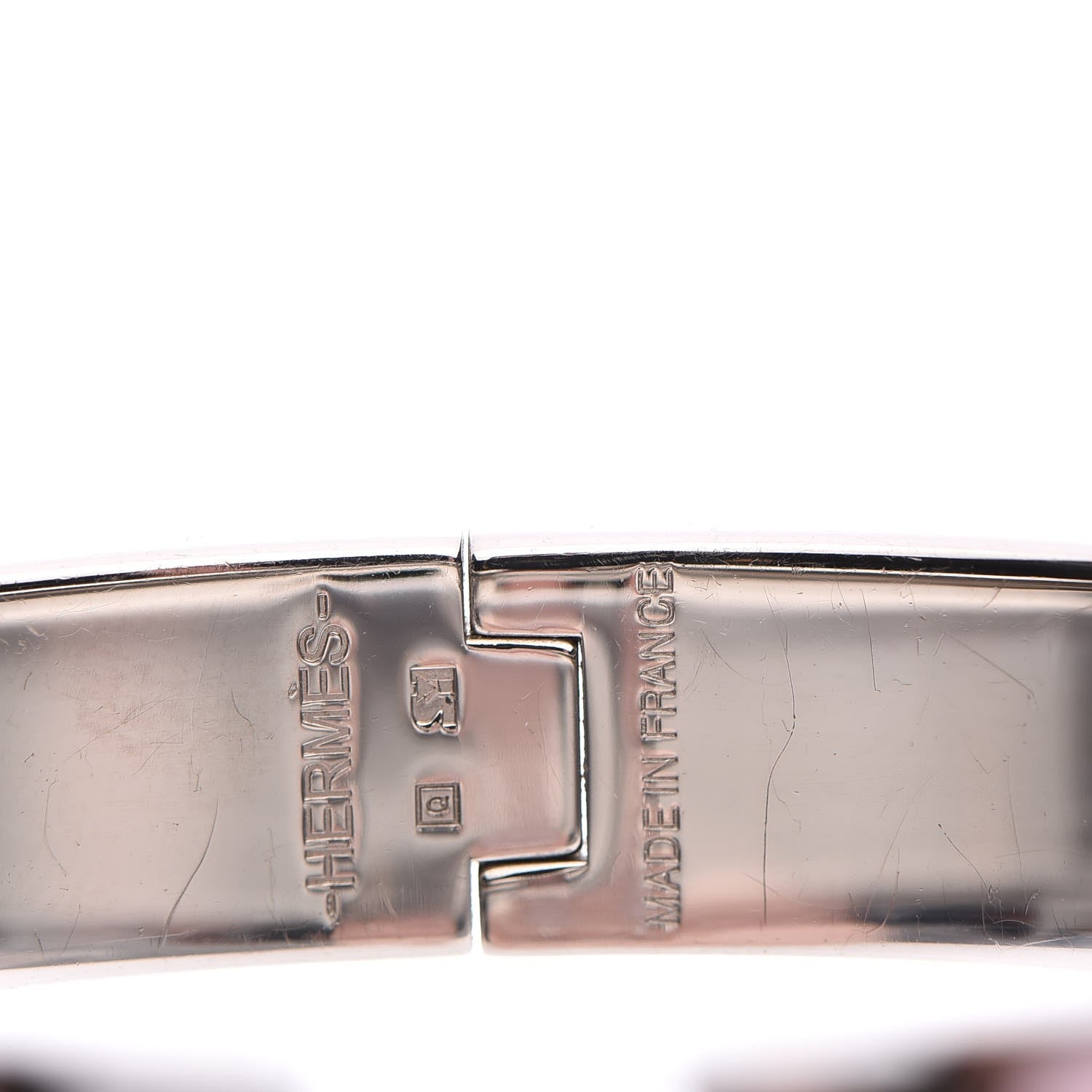 Hermes Enamel Narrow Clic Clac H Bracelet PM Rose Nacarat 4 of 5
