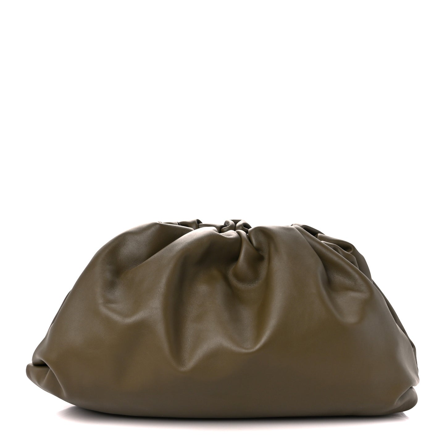 Smooth Butter Calf The Pouch Oversized Clutch Mud