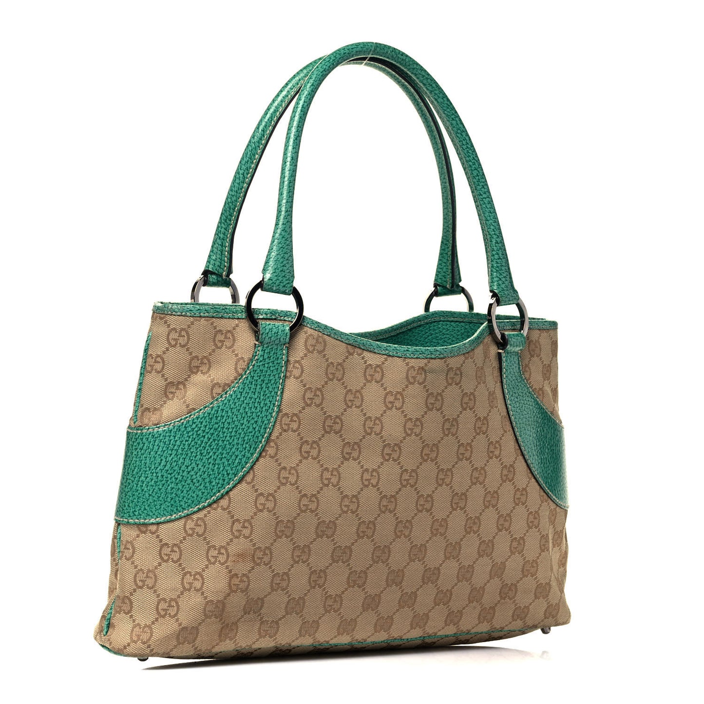 Monogram Shoulder Bag Turquoise