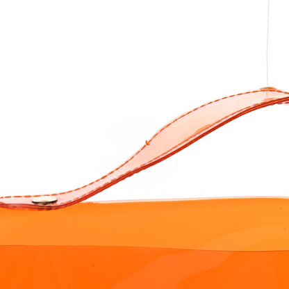 Hermes Vinyl Souvenir De L'Exposition Kelly Orange 7 of 8