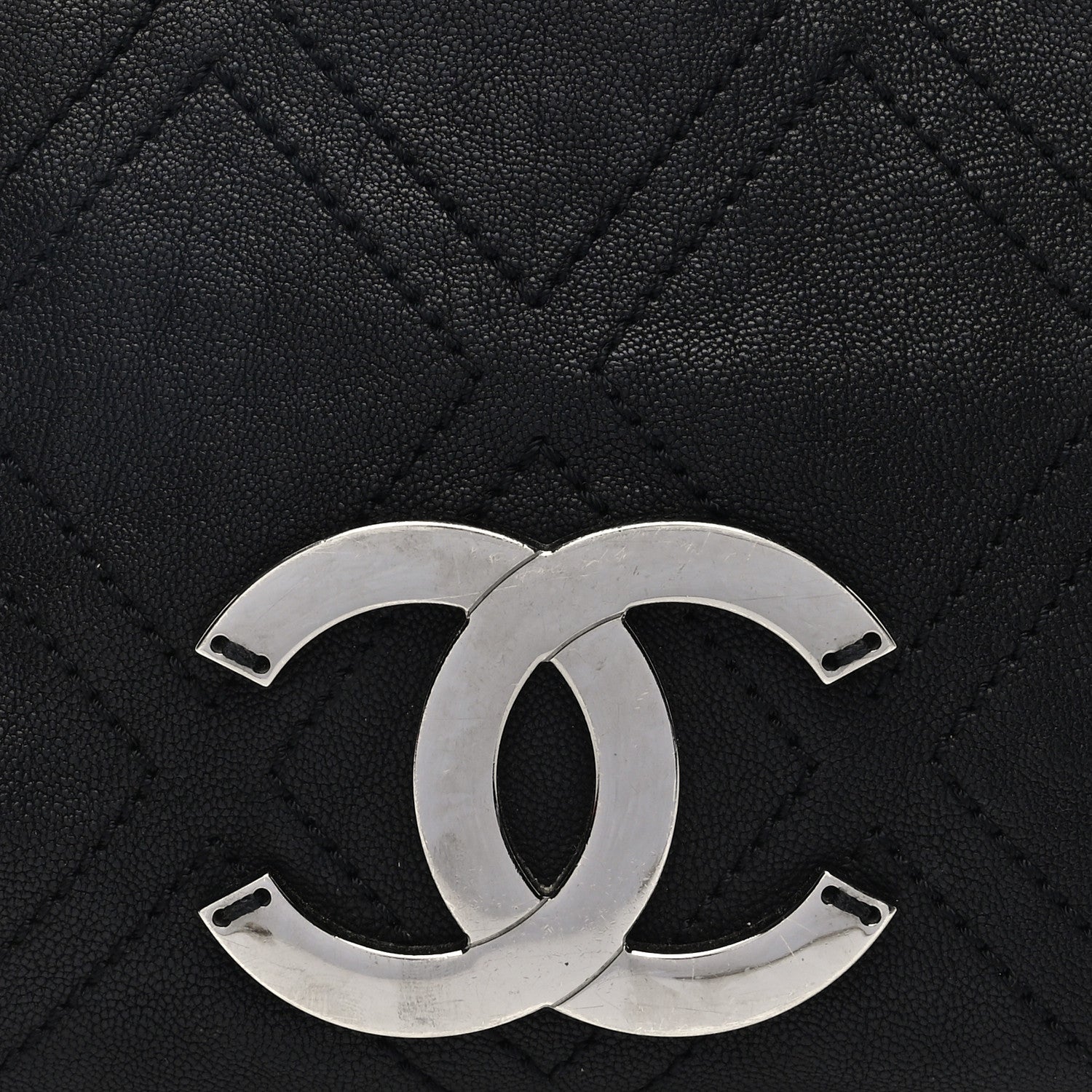 Chanel Calfskin Small Diamond Stitch Tote Black 8 of 10