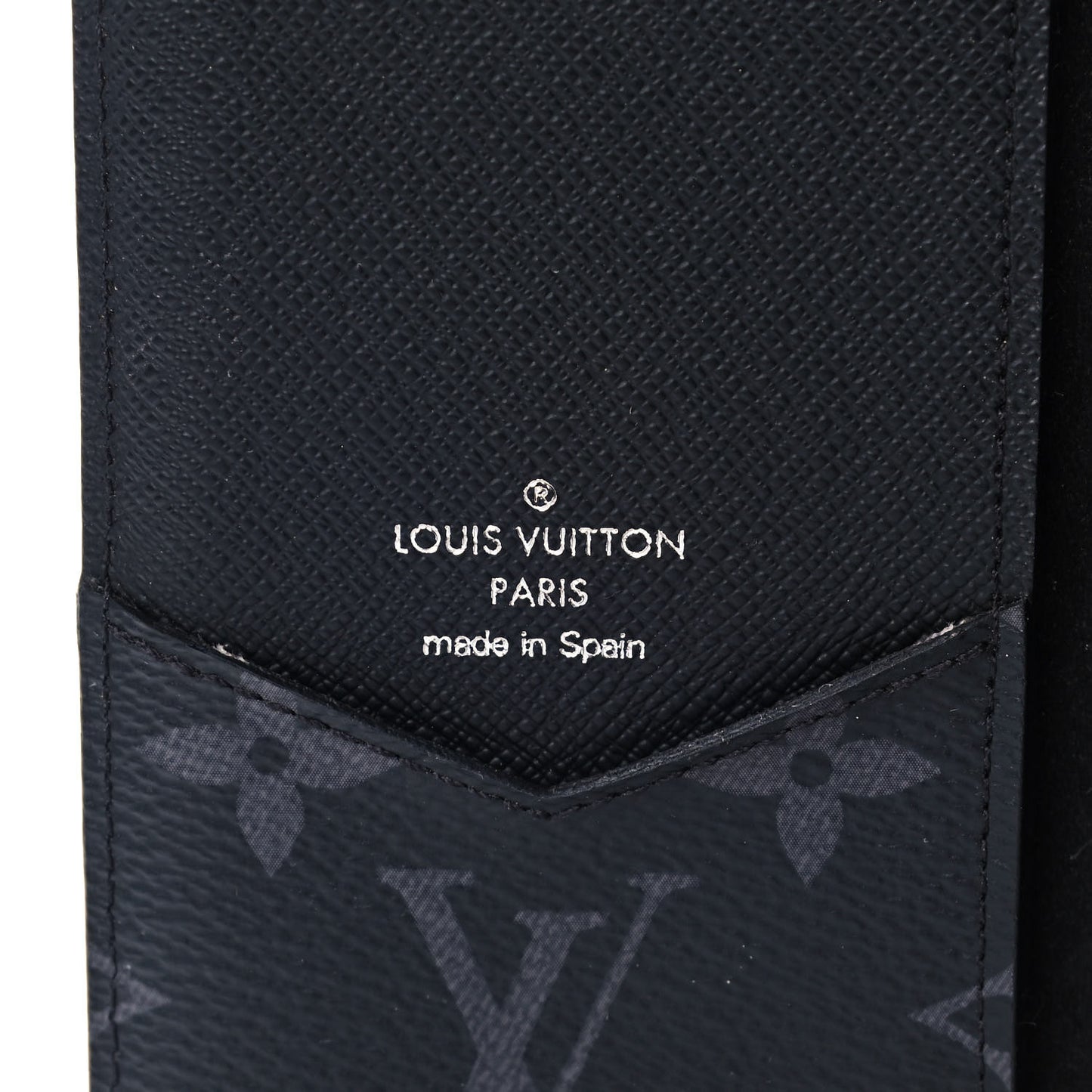 Monogram Eclipse iPhone XS Max Folio Case Black