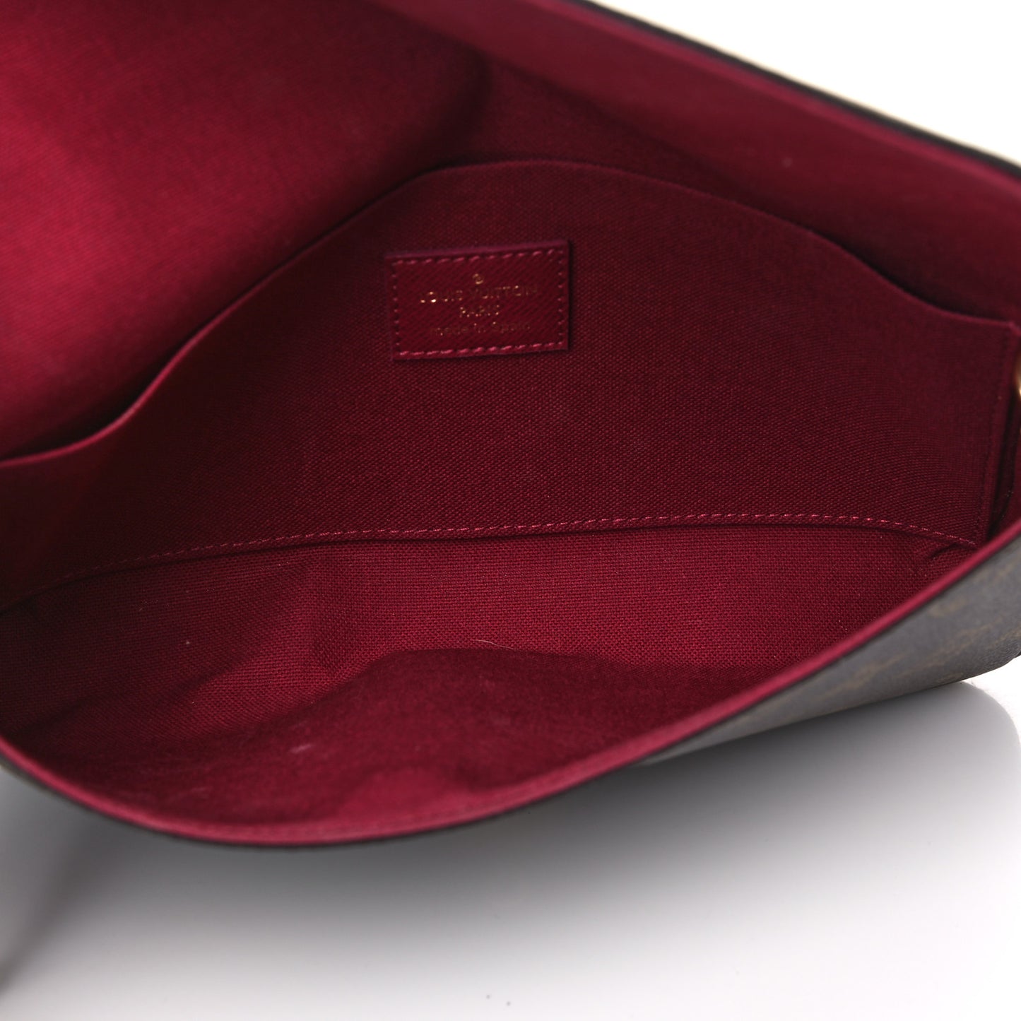 Monogram Pochette Felicie Chain Wallet Fuchsia