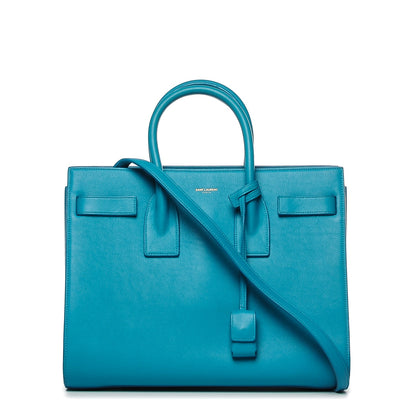 Saint Laurent Calfskin Small Sac De Jour Turquoise 1 of 7
