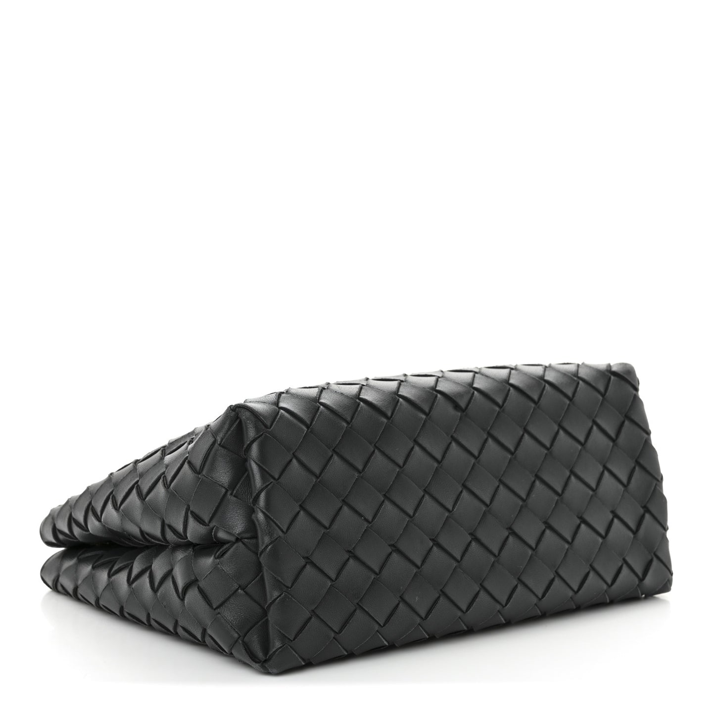 Nappa Intrecciato Small Andiamo With Chain Shoulder Bag Black