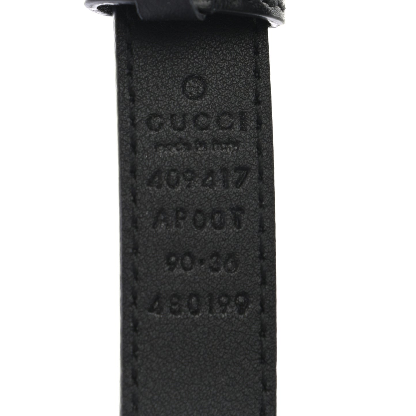 Calfskin Double G 20mm Belt 90 36 Black
