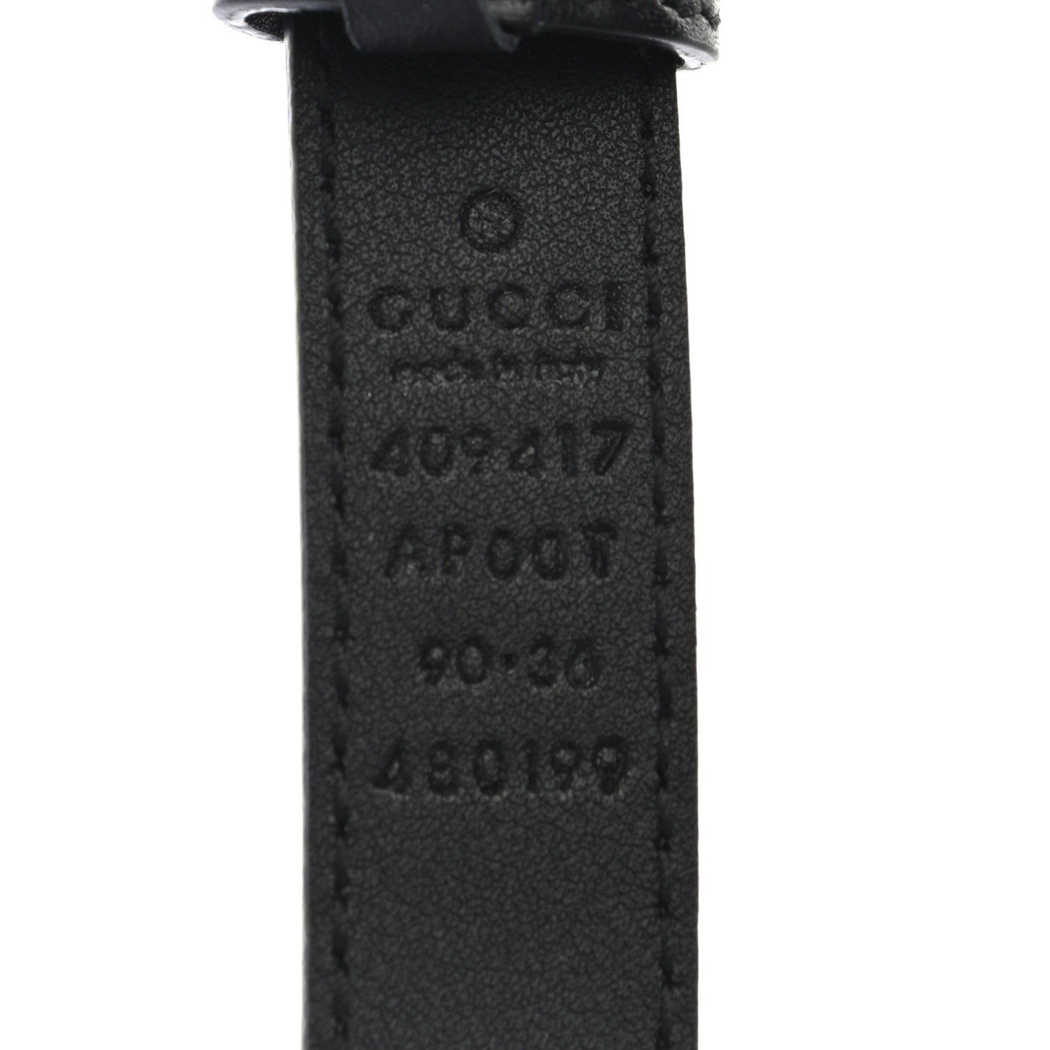Gucci Calfskin Double G 20mm Belt 90 36 Black 5 of 5