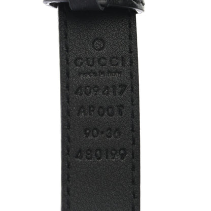 Gucci Calfskin Double G 20mm Belt 90 36 Black 5 of 5