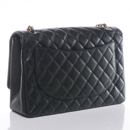 Chanel Caviar Maxi Single Flap Black 3 of 8