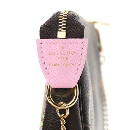 Louis Vuitton Monogram 2021 Christmas Animation Japanese Garden Mini Pochette Accessories Wisteria Pink 6 of 7