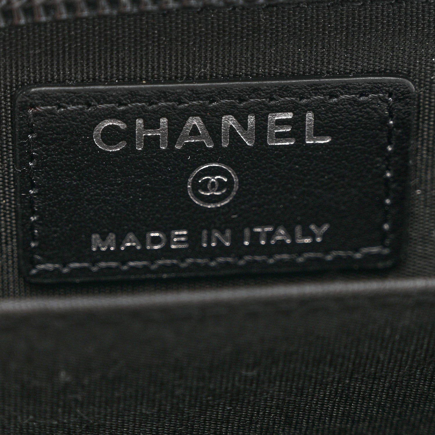 Chanel Caviar Quilted Boy Zip Around Coin Purse Wallet Black 5 of 6