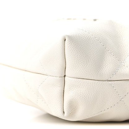 Chanel Shiny Caviar Quilted Monochrome Mini Chanel 22 White 10 of 10