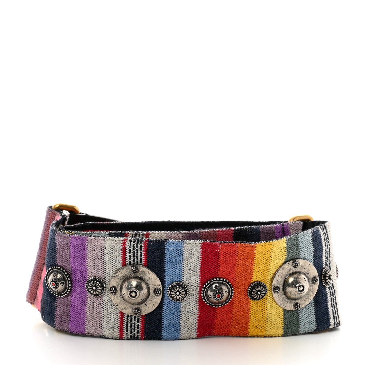 Christian Dior Canvas Embroidered Studded Rainbow J’Adior Shoulder Strap 2 of 6