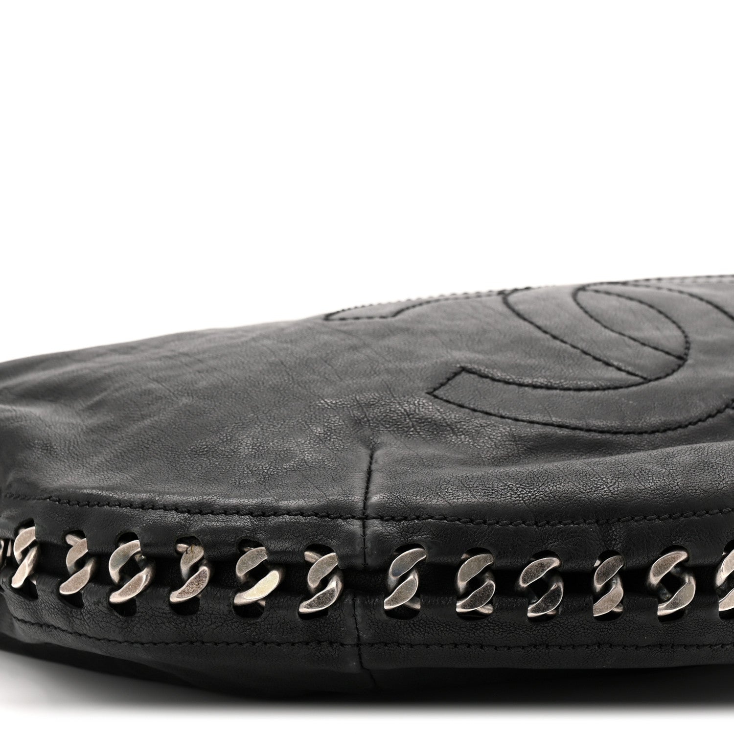 Chanel Calfskin Modern Chain Hobo Black 9 of 10
