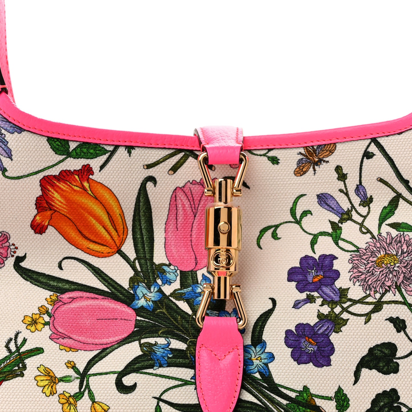 Canvas Flora Medium Jackie Hobo Fuchsia