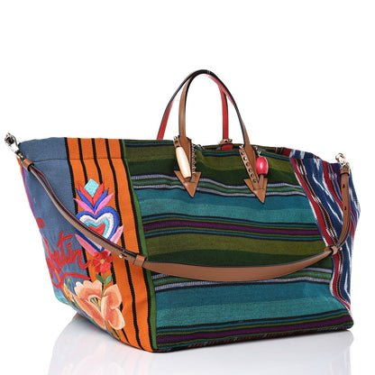 Christian Louboutin Tissu Calfskin Mexicaba Tote Multicolor 4 of 8