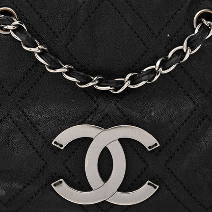 Chanel Calfskin Small Diamond Stitch Tote Black 9 of 15