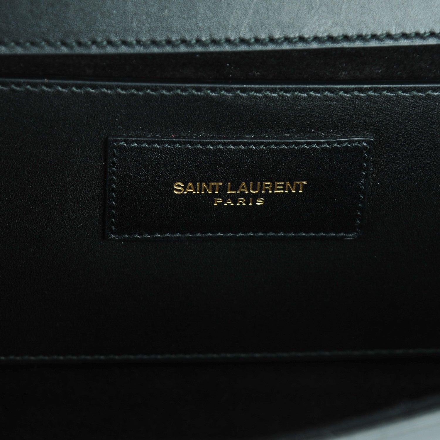 Saint Laurent Calfskin Lutetia Flap Clutch Black 6 of 7