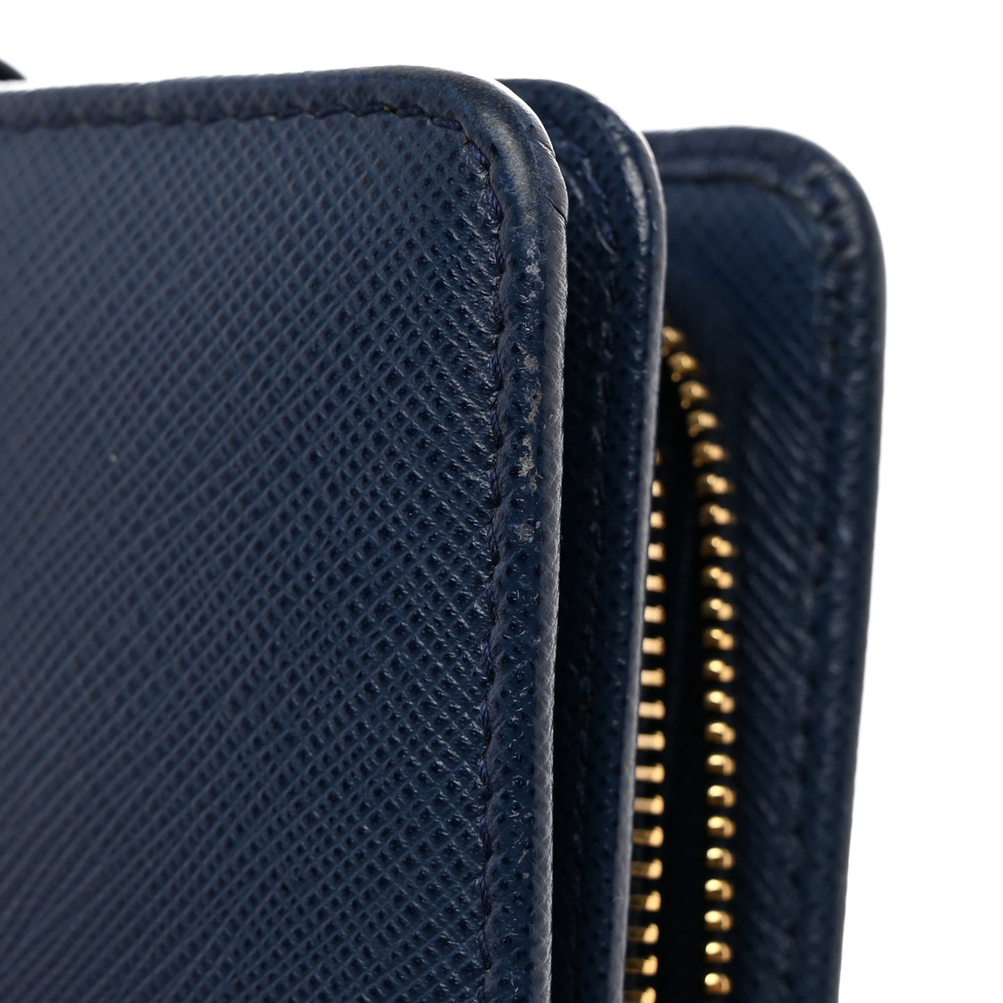Saffiano Metal Compact Wallet Bluette